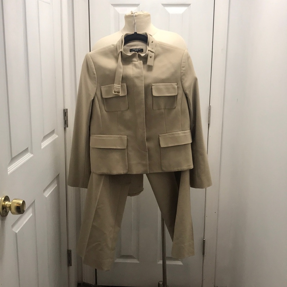 Ann Taylor Safari style 2 piece suit.